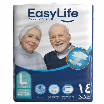 پوشک کامل بزرگسال بزرگ ایزی لایف 14 عددی